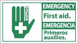 First Aid Sign: Rectangle, 