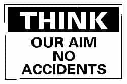 Accident Prevention Sign: Rectangle, 