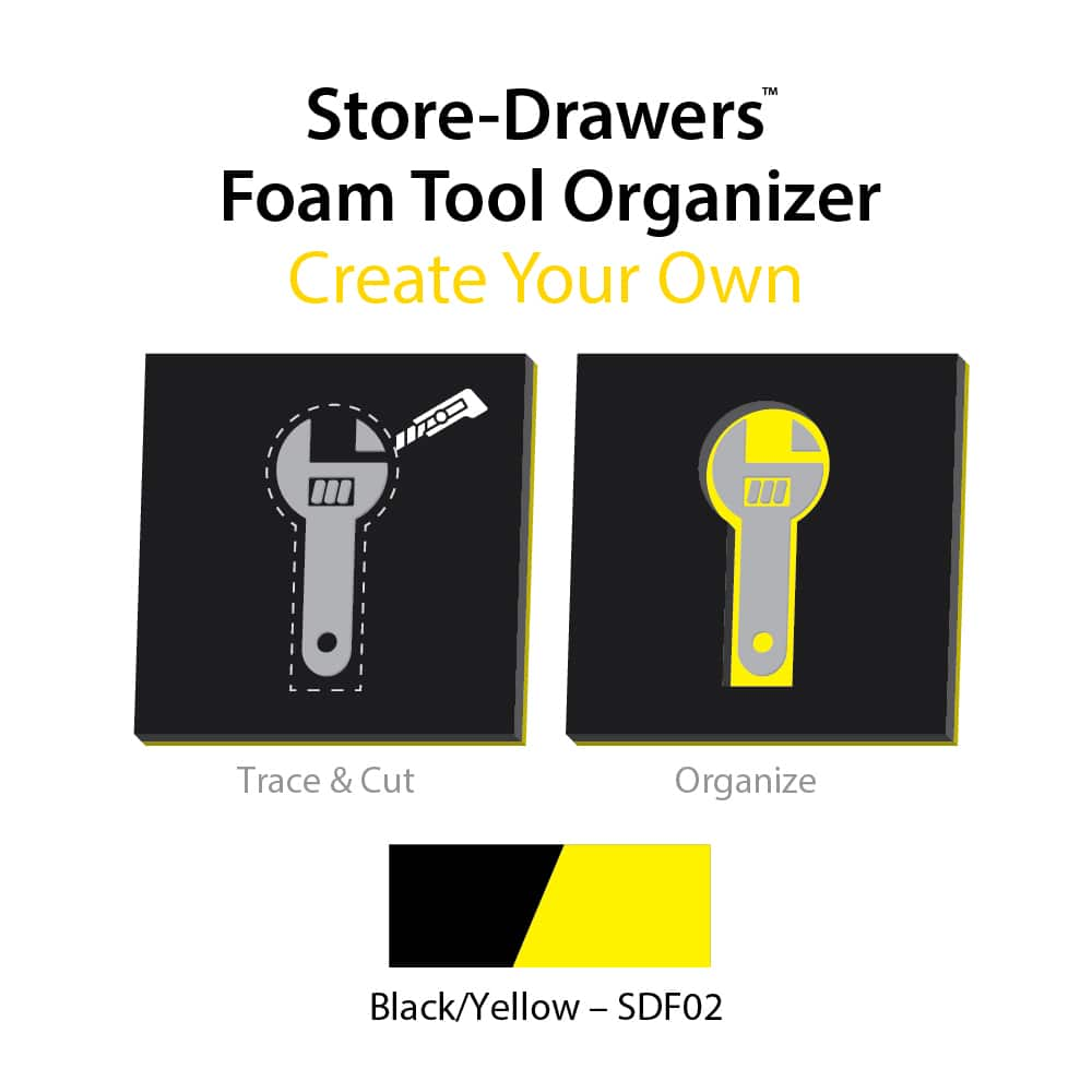 Tool Box Case & Cabinet Inserts, Type: Customizable Foam Insert , For Use With: Store-Drawers Tool Boxes & Cases , Material Family: Foam , Width (Inch): 40  MPN:SDF02