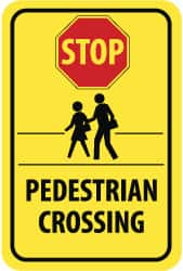 Pedestrian Crossing Sign: Rectangle, 