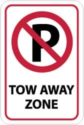 Tow Away Sign: Rectangle, 