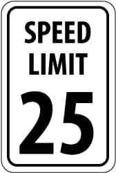 Speed Limit Sign: Rectangle, 