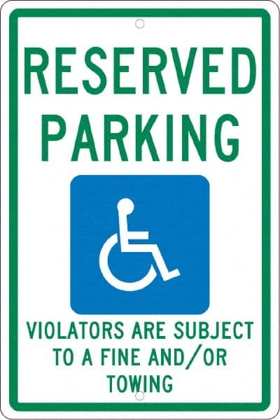 ADA Traffic & Parking Sign: Rectangle, 