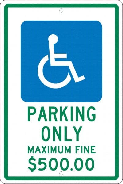 ADA Traffic & Parking Sign: Rectangle, 