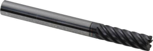 Corner Radius End Mill: 1/4