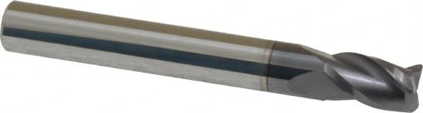 Corner Radius End Mill: 1/4