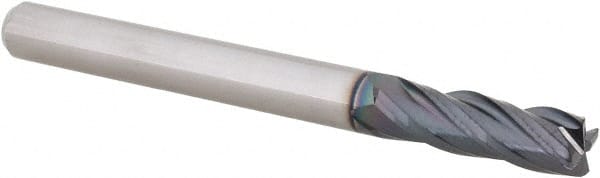 Corner Radius End Mill: 3/16