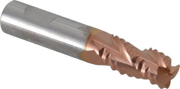 Square End Mill: 3/8'' Dia, 5/8'' LOC, 3/8'' Shank Dia, 2'' OAL, 3 Flutes, Solid Carbide MPN:12176754