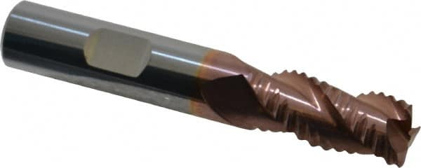 Square End Mill: 1/2'' Dia, 1'' LOC, 1/2'' Shank Dia, 3'' OAL, 3 Flutes, Solid Carbide MPN:12176789