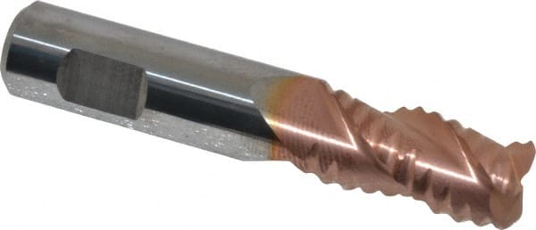 Square End Mill: 3/8'' Dia, 5/8'' LOC, 3/8'' Shank Dia, 2'' OAL, 3 Flutes, Solid Carbide MPN:12176813