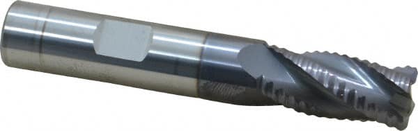 Square End Mill: 1/2'' Dia, 1-1/4'' LOC, 1/2'' Shank Dia, 3'' OAL, 4 Flutes, Solid Carbide MPN:12179537