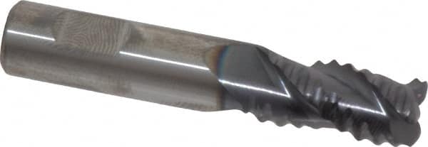 Square End Mill: 3/8'' Dia, 5/8'' LOC, 3/8'' Shank Dia, 2'' OAL, 3 Flutes, Solid Carbide MPN:12179637