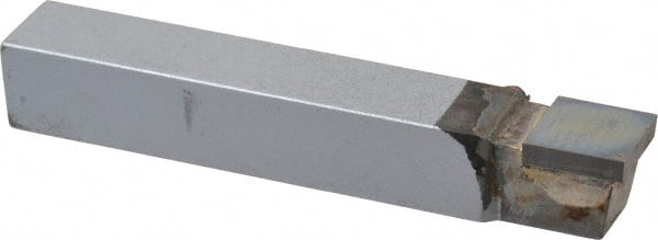 Single Point Tool Bit: 3/8'' Shank Width, 3/8'' Shank Height, Micrograin Solid Carbide Tipped, Neutral, C, Square Nose MPN:410-MG