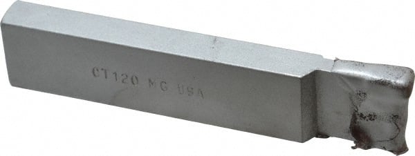 Single Point Tool Bit: 1/2'' Shank Width, 1'' Shank Height, Solid Carbide Tipped, RH, CT, Cut-Off & Grooving MPN:ACC-CT120