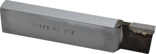 Single Point Tool Bit: 1/2'' Shank Width, 1'' Shank Height, Solid Carbide Tipped, RH, CT, Cut-Off & Grooving MPN:ACC-CT121