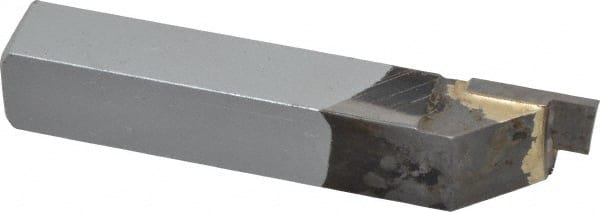 Single Point Tool Bit: 3/8'' Shank Width, 3/8'' Shank Height, Micrograin Solid Carbide Tipped, Neutral, GS, Cut-Off & Grooving MPN:ACC-GS046002