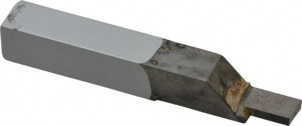 Single Point Tool Bit: 3/8'' Shank Width, 3/8'' Shank Height, Micrograin Solid Carbide Tipped, Neutral, GS, Cut-Off & Grooving MPN:ACC-GS102002