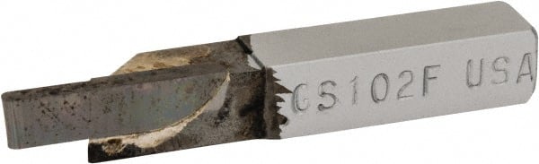 Single Point Tool Bit: 3/8'' Shank Width, 3/8'' Shank Height, Micrograin Solid Carbide Tipped, Neutral, GS, Cut-Off & Grooving MPN:ACC-GS102F