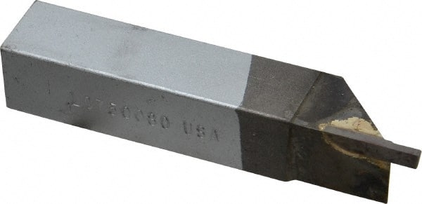 Single Point Tool Bit: 3/4'' Shank Width, 3/4'' Shank Height, Micrograin Solid Carbide Tipped, LH, LC, Cut-Off & Grooving MPN:ACC-LC750080