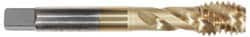 Spiral Flute Tap: #10-24 UNC, 3 Flutes, Modified Bottoming, 2B/3B Class of Fit, Powdered Metal, TICN Coated MPN:40063-01C