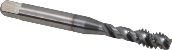 Spiral Flute Tap: 1/4-20, UNC, 3 Flute, Modified Bottoming, 2B Class of Fit, Powdered Metal, TICN Finish MPN:40085-01C