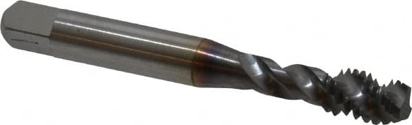 Spiral Flute Tap: 5/16-18, UNC, 3 Flute, Modified Bottoming, 3B Class of Fit, Powdered Metal, TICN Finish MPN:40103-01C