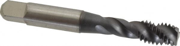 Spiral Flute Tap: 3/8-16, UNC, 3 Flute, Modified Bottoming, 2B Class of Fit, Powdered Metal, TICN Finish MPN:40125-01C