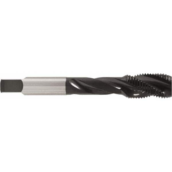 Spiral Flute Tap: #6-32, 3 Flutes, Bottoming, Vanadium High Speed Steel, Oxide Coated MPN:T1634247