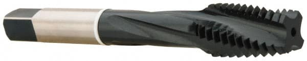 Spiral Flute Tap: 7/16-14, 4 Flute, Modified Bottoming, Vanadium High Speed Steel, Nitride Finish MPN:T4677523