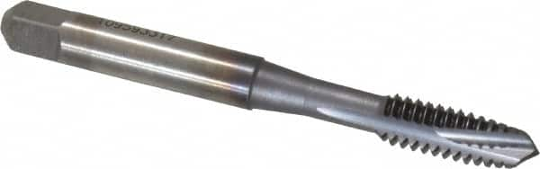 Spiral Point Tap: 1/4-20, UNC, 3 Flutes, Plug, 2B, Powdered Metal, TiCN Finish MPN:30085-00C