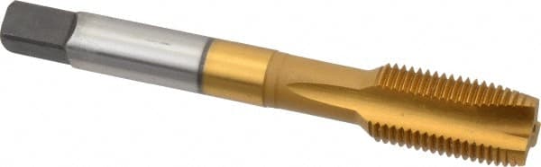 Spiral Point Tap: 1/2-20 UNF, 3 Flutes, Plug, 3B Class of Fit, Powdered Metal, TiN Coated MPN:30173-00T