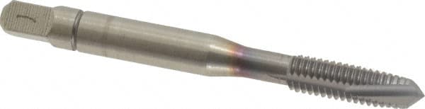 Spiral Point Tap: M6 x 1, Metric Coarse, 4 Flutes, Plug, 6H, Powdered Metal, TiCN Finish MPN:31055-00C