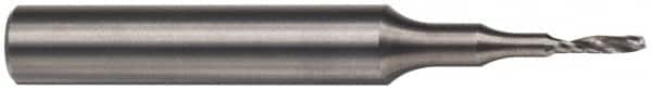 Spiral Router Bit: 2 mm Dia, 10 mm LOC, 3 mm Shank Dia, Upcut MPN:OCSFPM02020