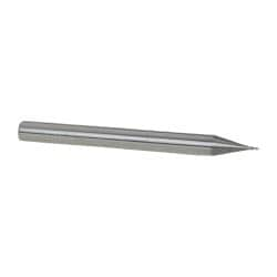 Square End Mill: 1/64'' Dia, 1/32'' LOC, 1/8'' Shank Dia, 1-1/2'' OAL, 4 Flutes, Solid Carbide MPN:12176873