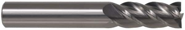 Square End Mill: 5/16'' Dia, 13/16'' LOC, 5/16'' Shank Dia, 4'' OAL, 4 Flutes, Solid Carbide MPN:12176939