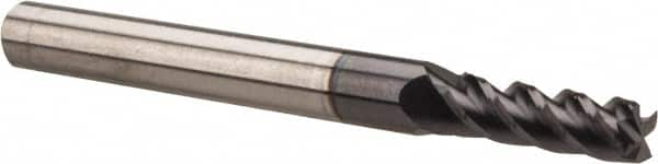 Square End Mill: 5/32'' Dia, 1/2'' LOC, 3/16'' Shank Dia, 2'' OAL, 4 Flutes, Solid Carbide MPN:12177073