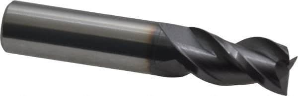 Square End Mill: 3/8'' Dia, 5/8'' LOC, 3/8'' Shank Dia, 2'' OAL, 3 Flutes, Solid Carbide MPN:12179729