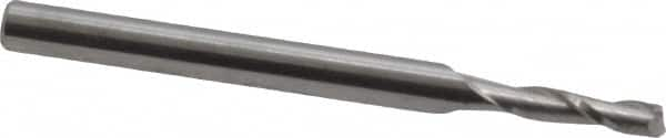 Square End Mill: 0.0787'' Dia, 0.315'' LOC, 2 Flutes, Solid Carbide MPN:12181239