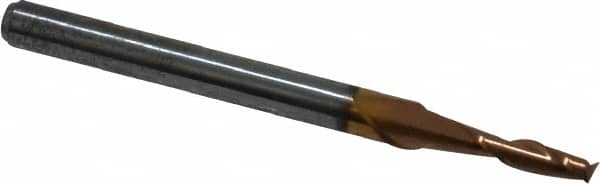 Square End Mill: 0.0787'' Dia, 0.315'' LOC, 2 Flutes, Solid Carbide MPN:12181240