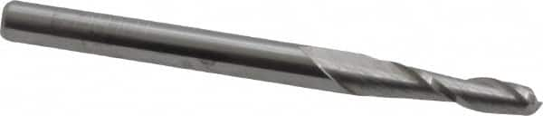 Square End Mill: 0.0984'' Dia, 0.374'' LOC, 2 Flutes, Solid Carbide MPN:12181245