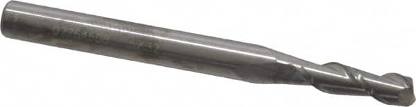 Square End Mill: 5/32'' Dia, 1/2'' LOC, 3/16'' Shank Dia, 2'' OAL, 2 Flutes, Solid Carbide MPN:12181278