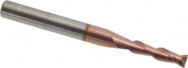 Square End Mill: 0.1772'' Dia, 0.6299'' LOC, 2 Flutes, Solid Carbide MPN:12181288