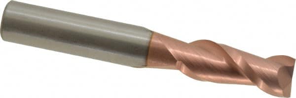 Square End Mill: 0.3937'' Dia, 0.9843'' LOC, 2-3/4'' OAL, 2 Flutes, Solid Carbide MPN:12181434