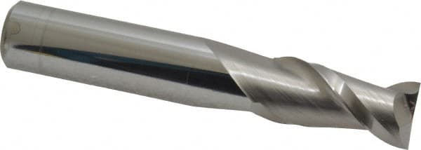 Square End Mill: 31/64'' Dia, 1'' LOC, 1/2'' Shank Dia, 3'' OAL, 2 Flutes, Solid Carbide MPN:12181458