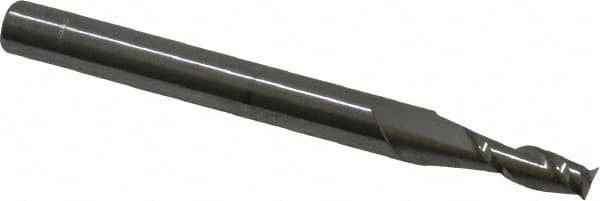 Square End Mill: 9/64'' Dia, 3/8'' LOC, 3/16'' Shank Dia, 2'' OAL, 2 Flutes, Solid Carbide MPN:12181593