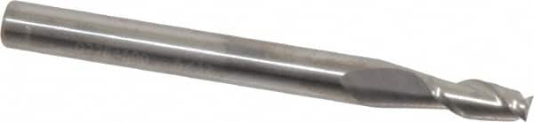 Square End Mill: 5/32'' Dia, 3/8'' LOC, 3/16'' Shank Dia, 2'' OAL, 2 Flutes, Solid Carbide MPN:12181596