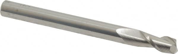 Square End Mill: 3/16'' Dia, 3/8'' LOC, 3/16'' Shank Dia, 2'' OAL, 2 Flutes, Solid Carbide MPN:12181608