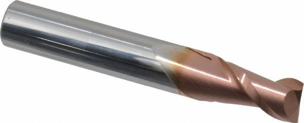 Square End Mill: 9/32'' Dia, 1/2'' LOC, 5/16'' Shank Dia, 2'' OAL, 2 Flutes, Solid Carbide MPN:12181639