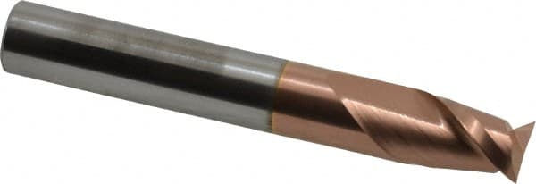 Square End Mill: 0.3937'' Dia, 0.5512'' LOC, 2-3/4'' OAL, 2 Flutes, Solid Carbide MPN:12181668