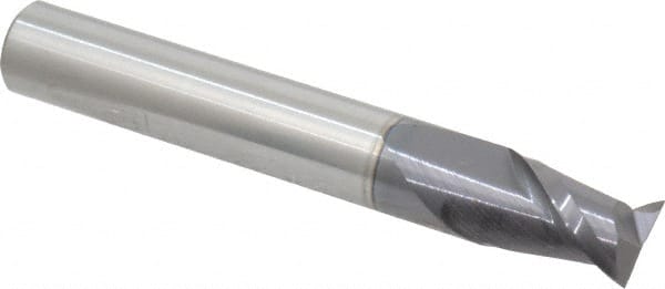 Square End Mill: 0.3937'' Dia, 0.5512'' LOC, 2-3/4'' OAL, 2 Flutes, Solid Carbide MPN:12181669